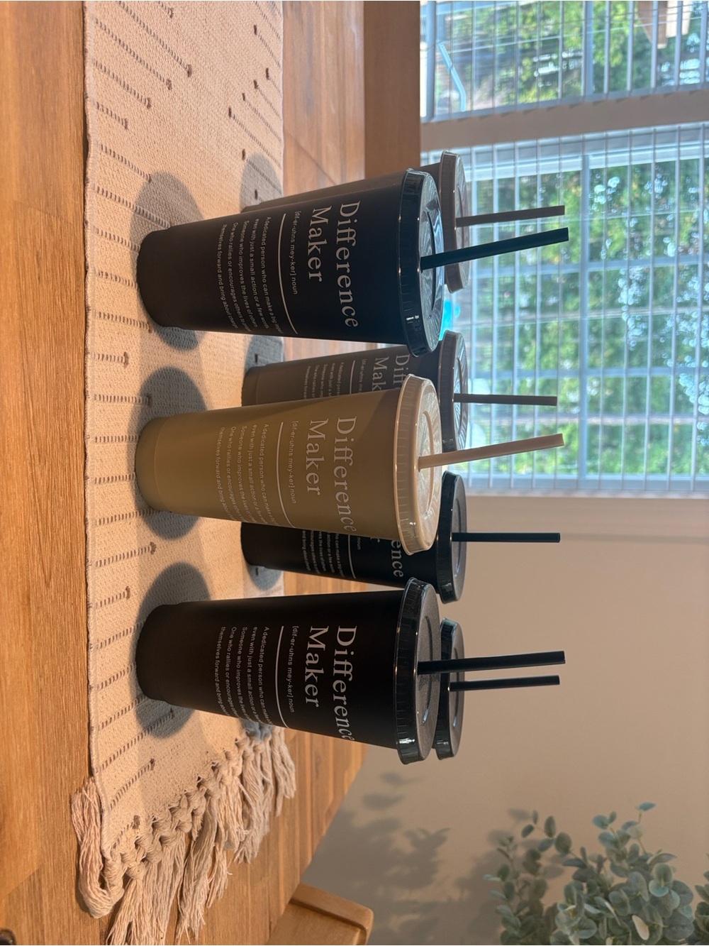 Seven show appreciation Drink Tumblers- Black/Olive- Nurse, teacher, employee